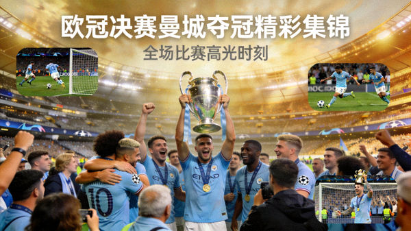 欧冠决赛曼城夺冠全场比赛精彩回放集锦